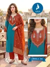 Urmila By Kaya Roman Two Tone Kurti With Bottom Dupatta
